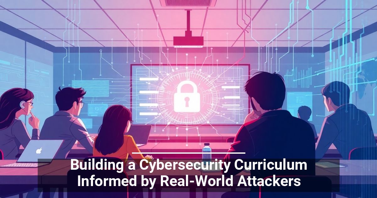 Building a Cybersecurity Curriculum Informed by Real-World Attackers